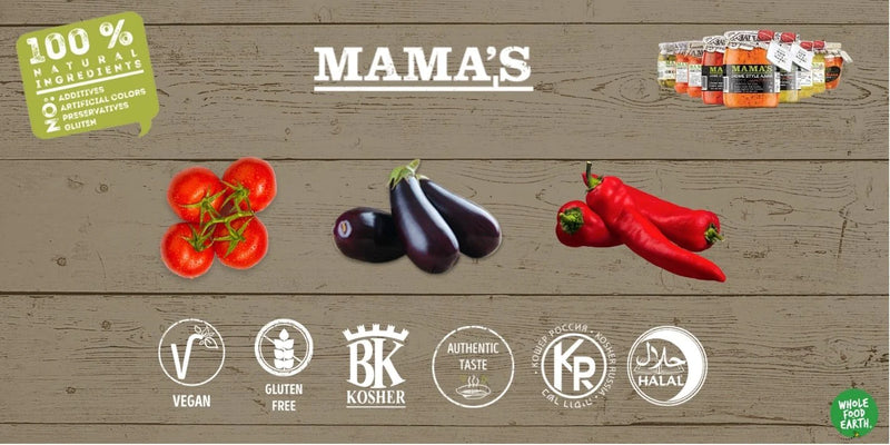 Mama's: Ajvar Mild Roasted Red Pepper Spread - 550g