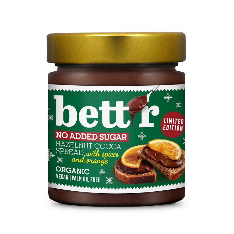 Christmas Spread with Spices and Orange No Added Sugar - Bettr - 250g