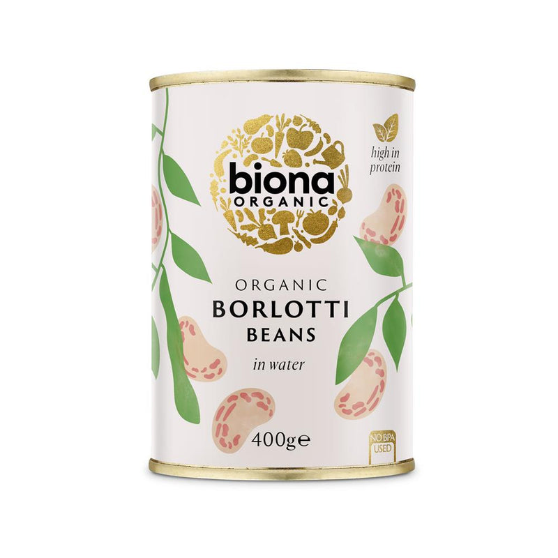 Organic Borlotti Beans - 400g - Biona