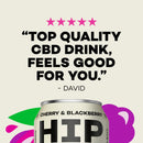 Cherry & Blackberry CBD Kombucha - Hip Pop - 330ml