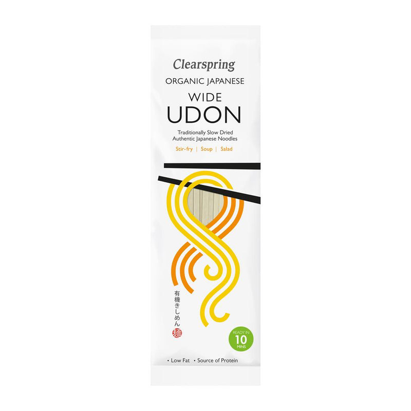 Japanese Wide Udon Noodles - 200g - Clearspring