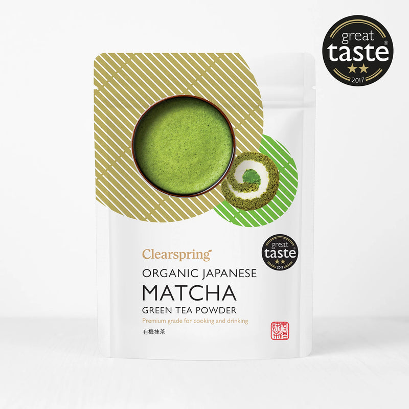 Organic Japanese Matcha Green Tea Powder (Premium Grade) - Clearspring - 100g
