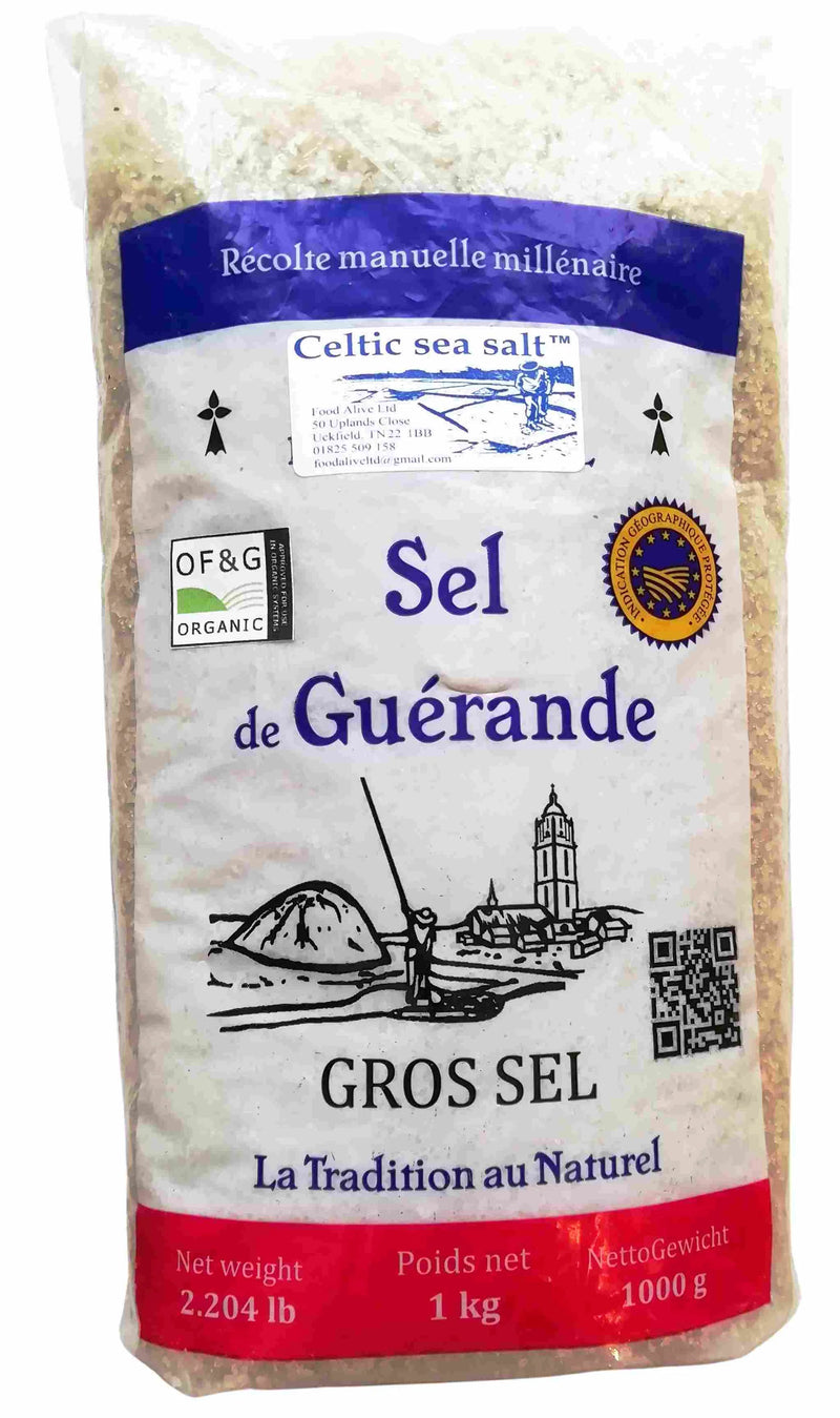 Organic Celtic Sea Salt Coarse - 1kg - Food Alive