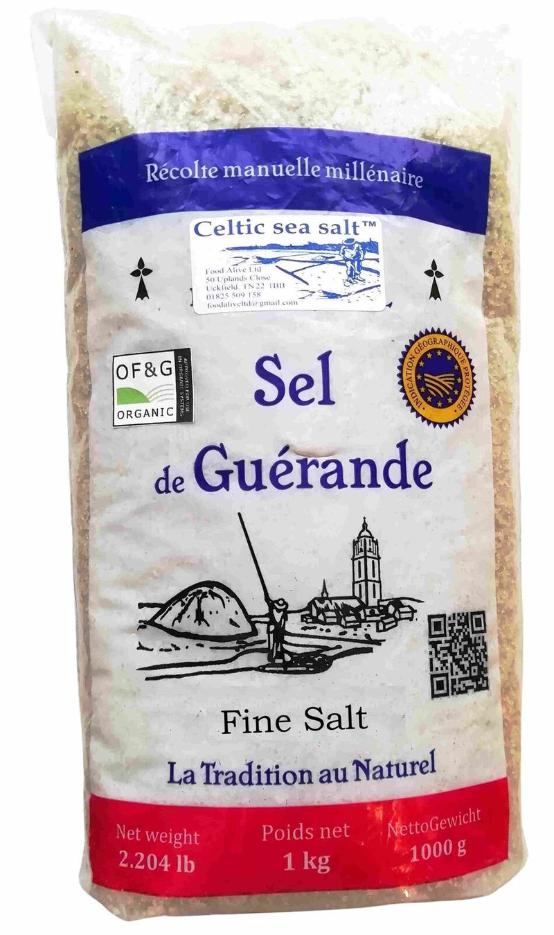 Organic Celtic Sea Salt Fine - 1kg - Food Alive