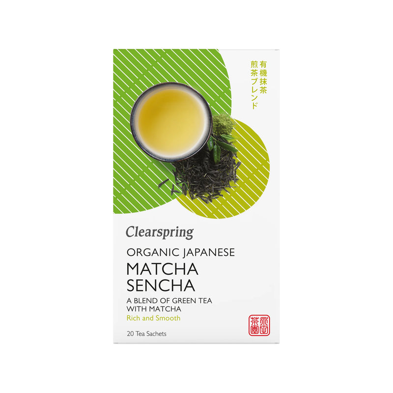 Organic Japanese Matcha Sencha - Clearspring  - 20 bags