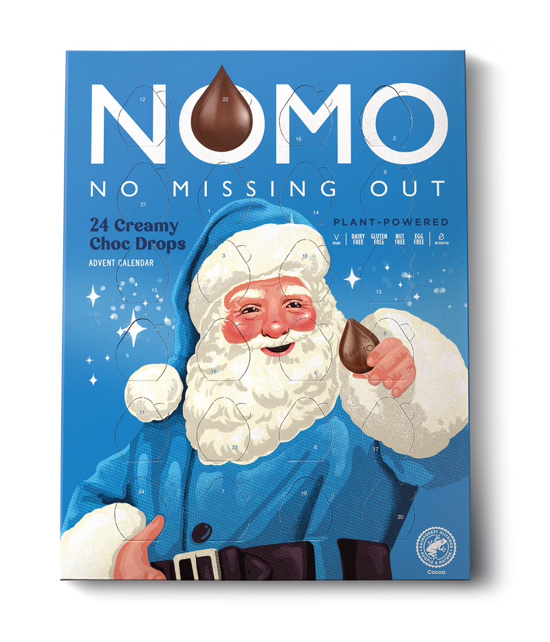 Xmas Free From Chocolate Advent Calendar - Nomo - 70g