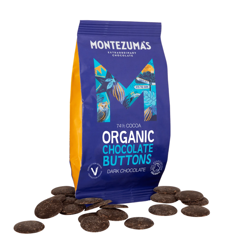 Organic Dark Chocolate Buttons - Montezuma's - 120g