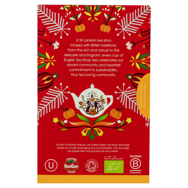 Winter Pumpkin Spice Tea Bags - English Tea Shop - 20 Bags