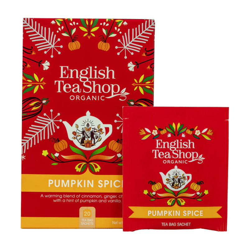 Winter Pumpkin Spice Tea Bags - English Tea Shop - 20 Bags