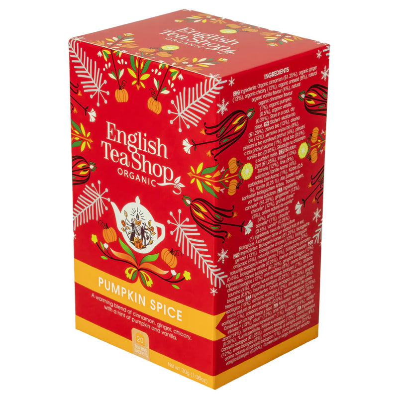 Winter Pumpkin Spice Tea Bags - English Tea Shop - 20 Bags