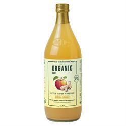 Organic Apple Cider Vinegar with Ginger and Turmeric - Eat Wholesome - 1L