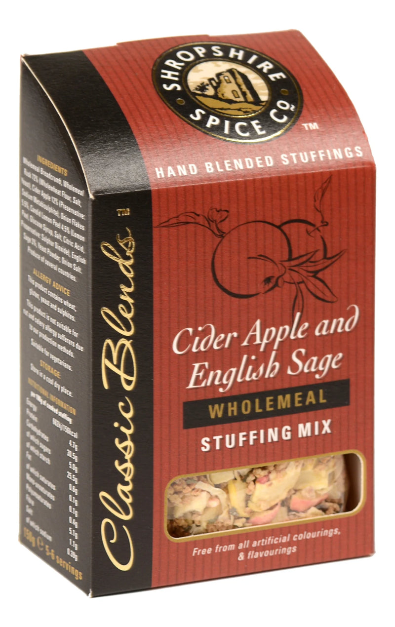 Cider Apple & English Sage Wholemeal Stuffing - Shropshire Spice - 150g