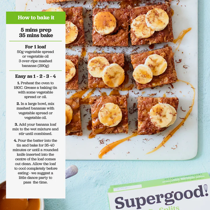 Go Splits Banana Bread Mix - Supergood - 250g