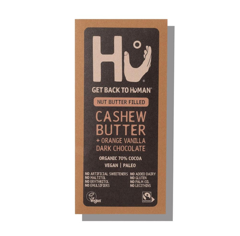 Cashew Butter and Orange Dark Chocolate Bar - 60g - Hu
