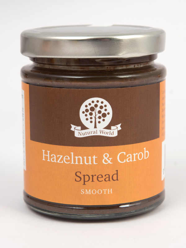 Smooth Hazelnut and Carob Spread - Nutural World - 170g