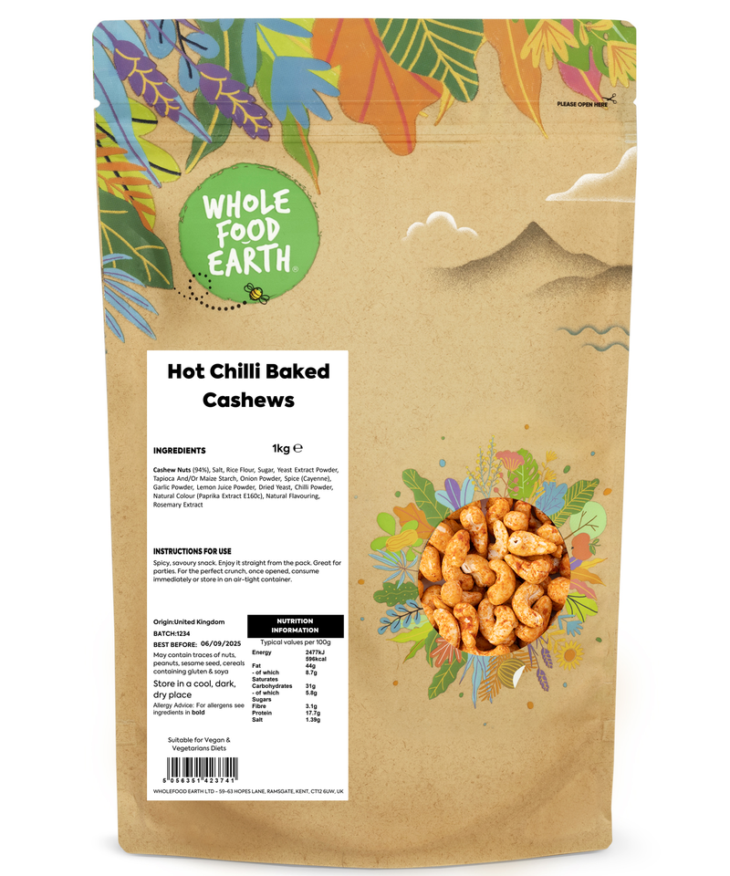 Hot Chilli Baked Cashews