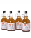 Natural Apple Cider Vinegar 4 x 1L With "Mother" | Raw | Unpsteurised | Unfiltered | GMO Free