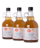 Apple Cider Vinegar 3 x 1L With "Mother" | Raw | Unpasturised | Unfiltered | GMO Free