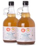 Natural Apple Cider Vinegar 2 x 1L With "Mother" | Raw | Unpasteurised | Unfiltered | GMO Free
