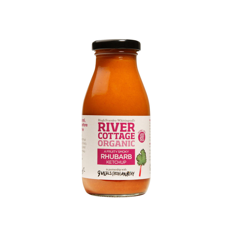 Organic Rhubarb Ketchup - 250g - River Cottage