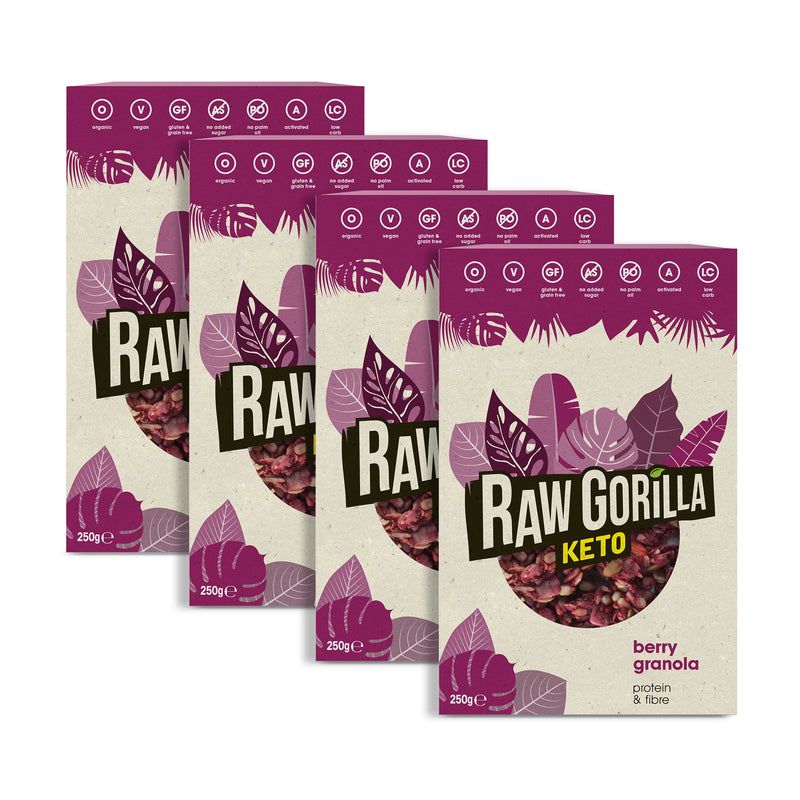 Organic Berry Granola Cereal Keto - 250g - Raw Gorilla