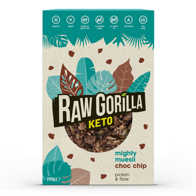 Organic Mighty Muesli Chocolate Chip Keto - 250g - Raw Gorilla