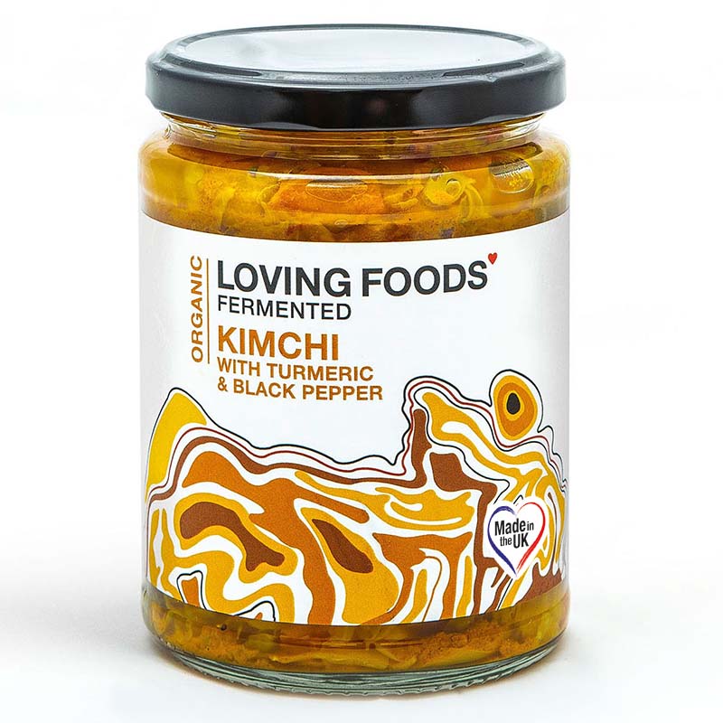 Organic Kimchi with Turmeric & Black Pepper 475g - Loving Foods