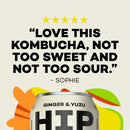 Ginger & Yuzu Kombucha - Hip Pop - 330ml