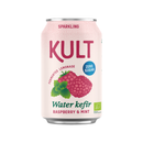 KULT Water Kefir Raspberry & Mint Zero Sugar 330ml