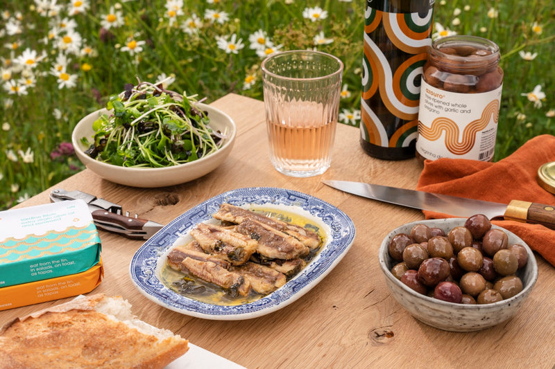 Sardine Fillets in Organic Extra Virgin Olive Oil & Seaweed - Azouro - 106g