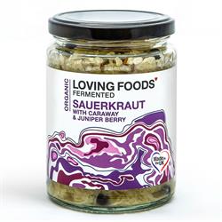 Organic Sauerkraut with Caraway & Juniper Berries - Loving Food - 475g