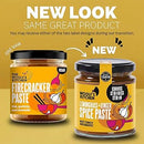 Lemongrass and ginger paste with fresh herbs in the background - new and old look