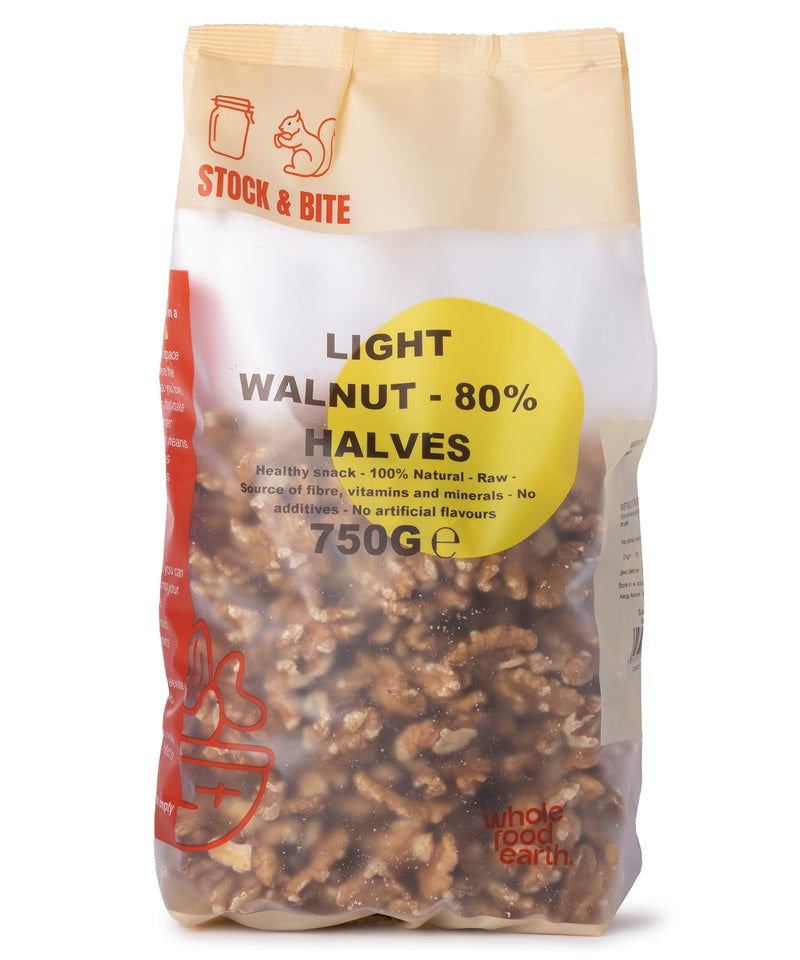 Light Walnut - 80% Halves - Stock & Bite - 750g