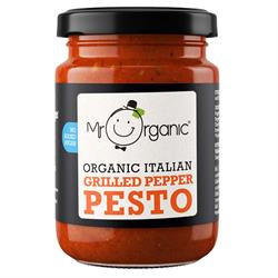 Organic Grilled Pepper Pesto - Mr Organic - 130g
