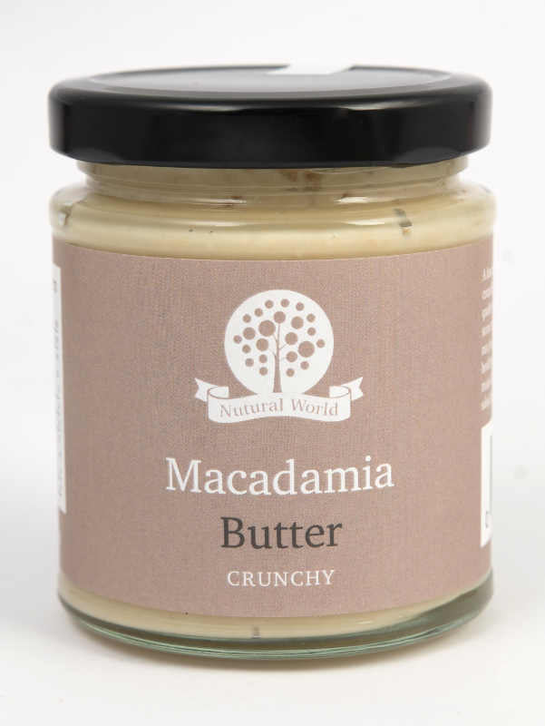 Crunchy Macadamia Nut Butter - Nutural World - 170g