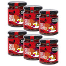 Multiple Jar of Chilli Crunch with bold red label