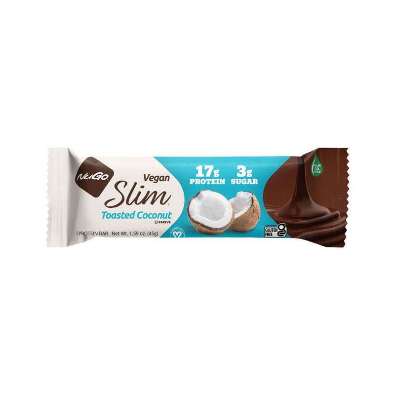 Slim Toasted Coconut Bar - NuGo - 45g
