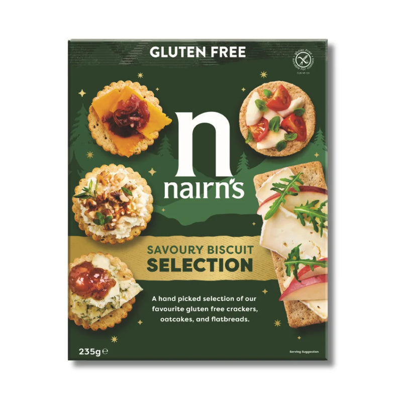 Gluten Free Savoury Biscuit Selection Box - Nairn's - 235g