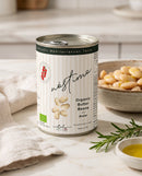 Nóstimo Organic Butter Beans 400g can — serving suggestion