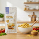 Nutritional yeast flakes sprinkled over vegan pasta – Wholefood Earth