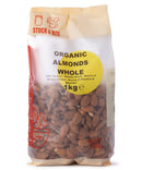 Organic Almonds Whole - Stock & Bite - 1kg
