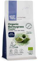Whole Food Earth organic barleygrass powder 125g pouch, front of pack