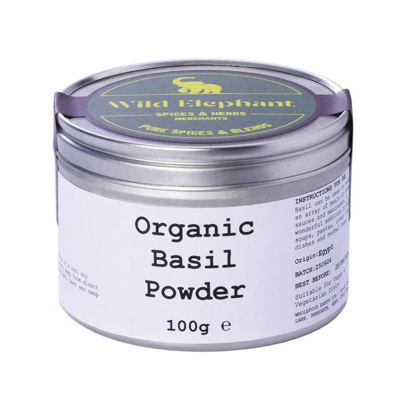 Organic Basil Powder - Wild Elephant - 100g