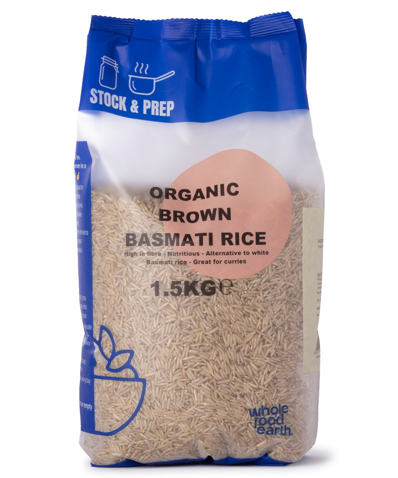 Organic Brown Basmati Rice - Stock & Prep - 1.5kg