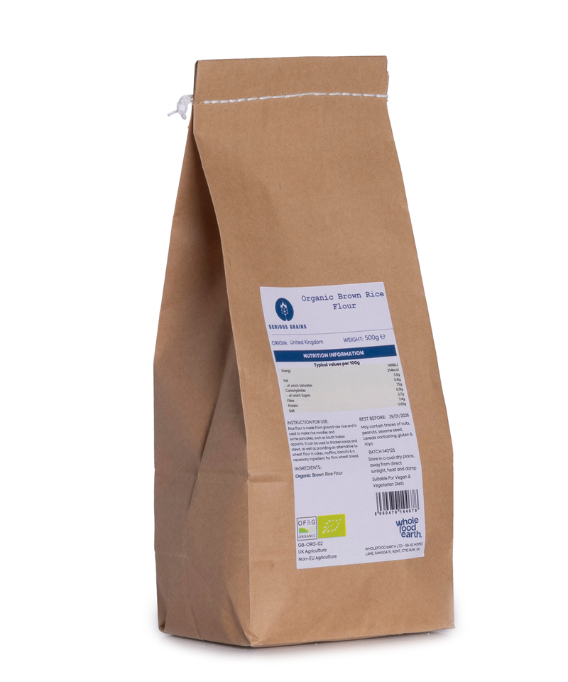 Organic Brown Rice Flour - Serious Grains