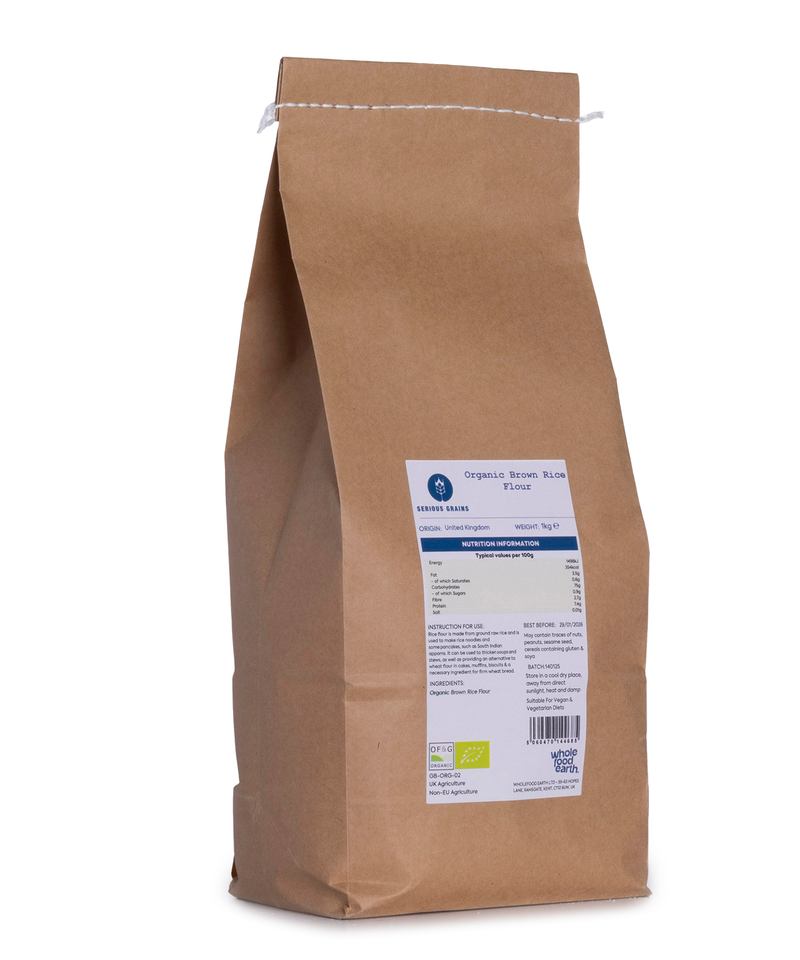 Organic Brown Rice Flour - Serious Grains