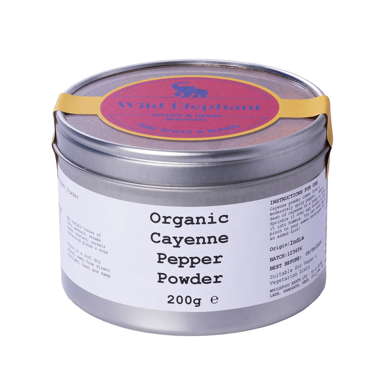 Organic Cayenne Pepper Powder - Wild Elephant