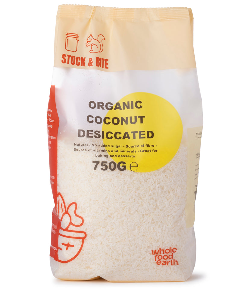 Organic Coconut Desiccated - Stock & Bite - 750g