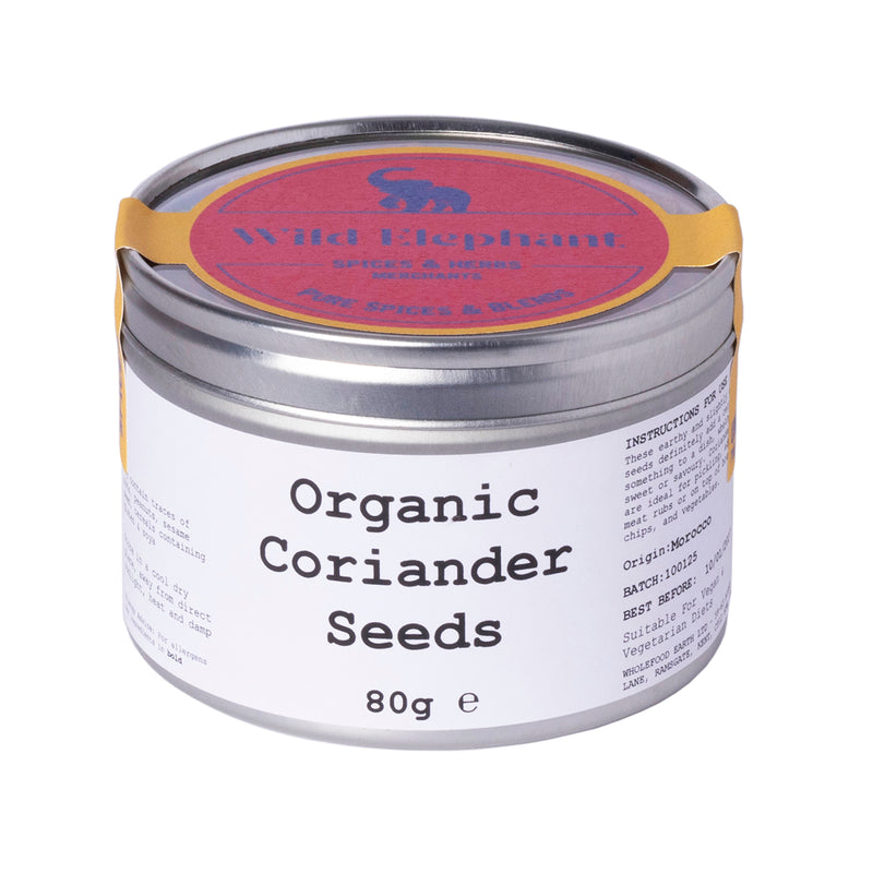 Organic Coriander Seeds - Wild Elephant - 80g