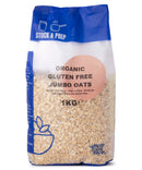 Organic Gluten Free Jumbo Oats - Stock & Prep - 1kg